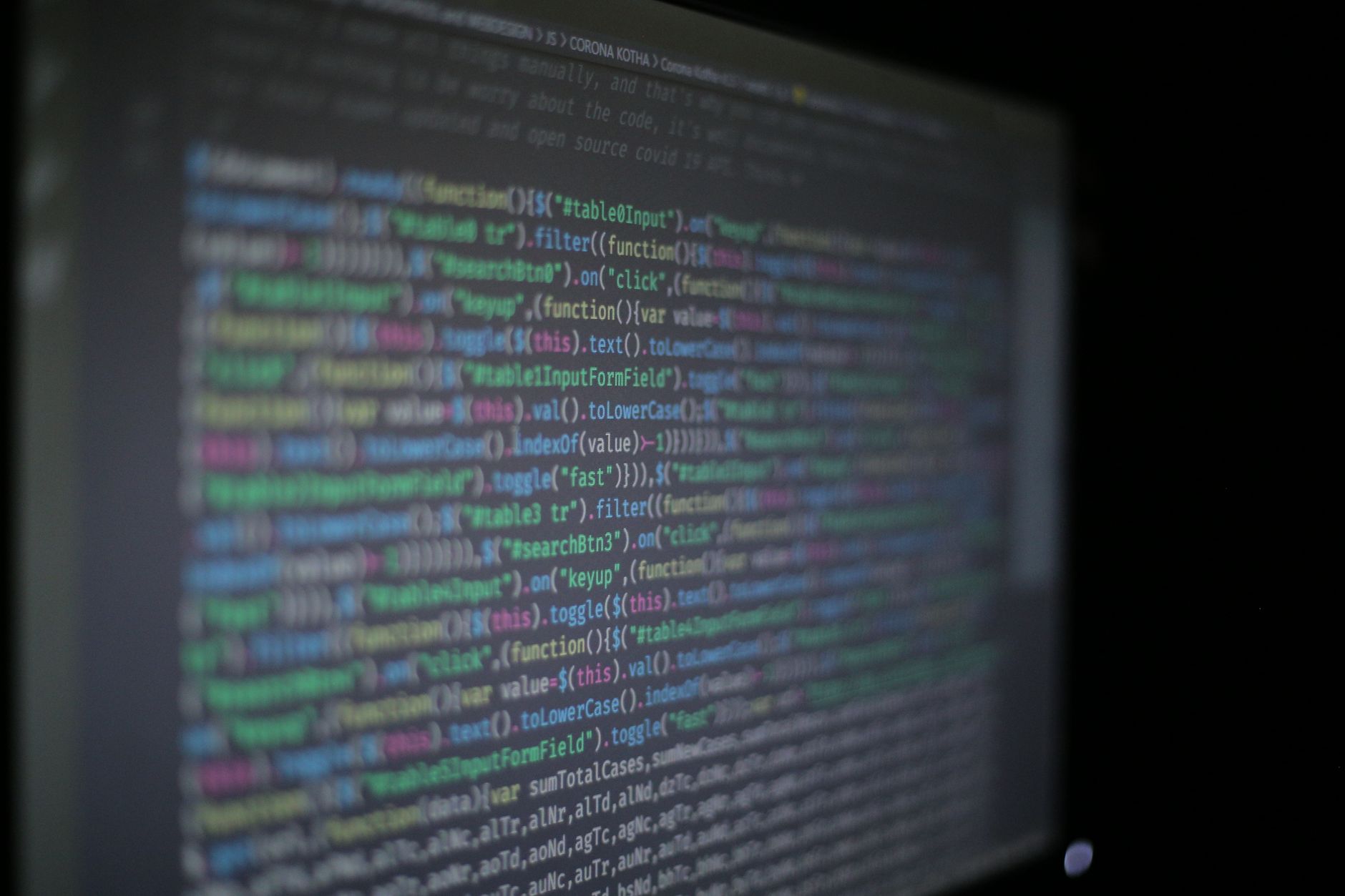 Developer working on a build against a timeline